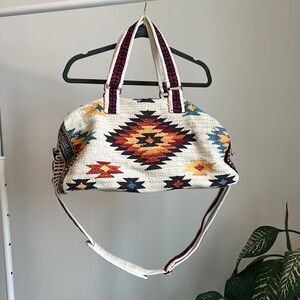 ruggine tribal print duffle bag